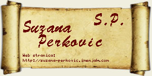 Suzana Perković vizit kartica